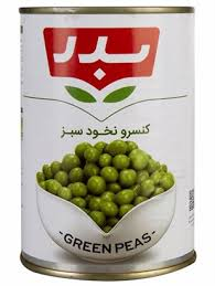 تصویر 1 از خرید کنسرو نخود فرنگی بدر + قیمت عالی باکیفیت